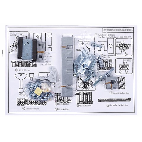 Door operator fixings
